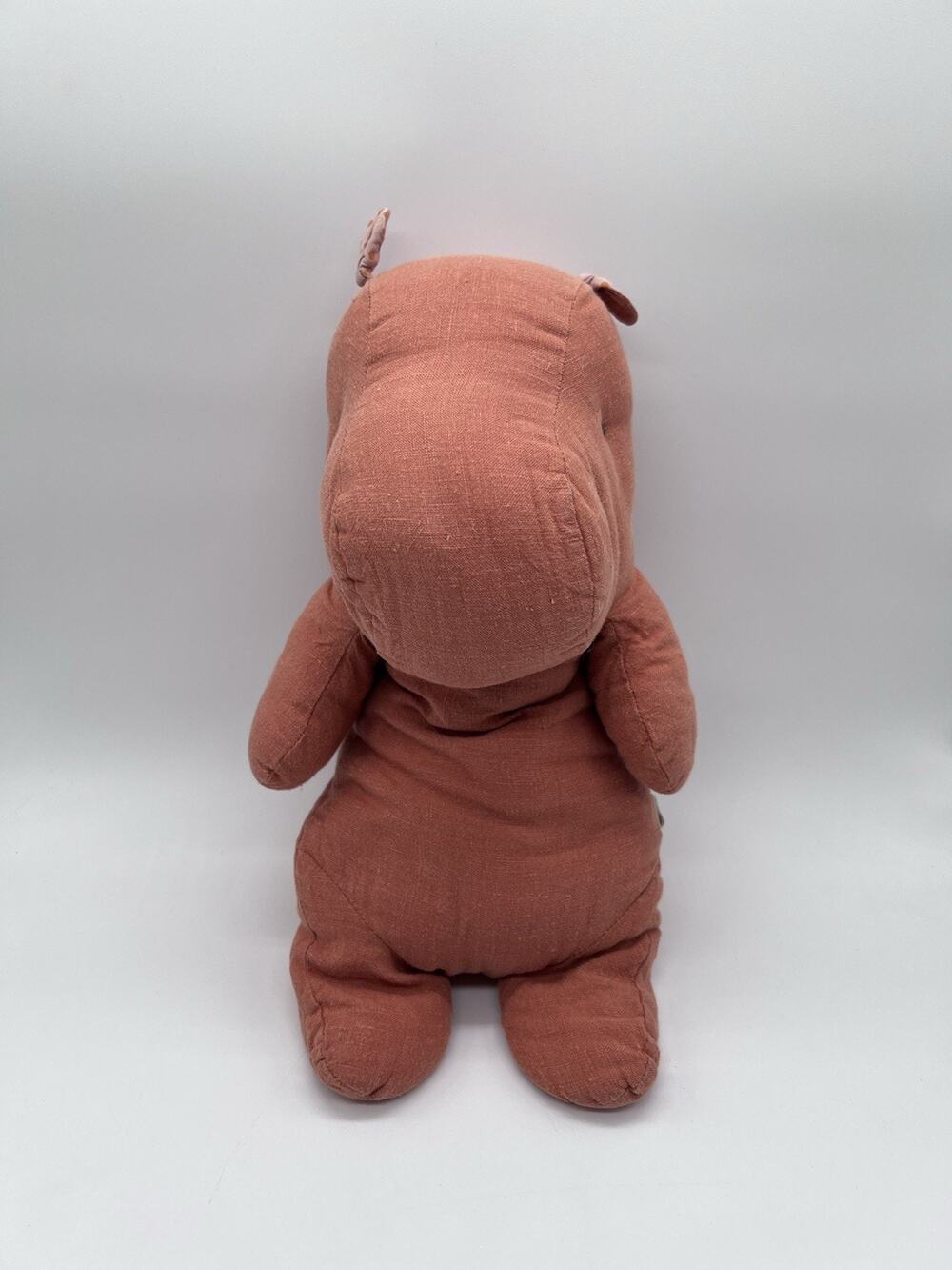 Maileg Large Hippo Dusty Coral Plush Anthropologie Rare Retired 13”
